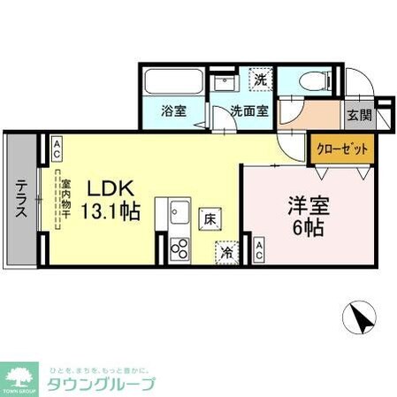 D-ROOM松木Bの物件間取画像